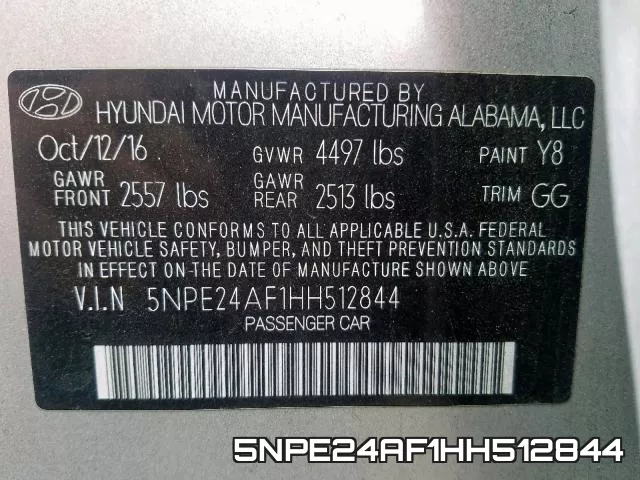 5NPE24AF1HH512844 фото 2