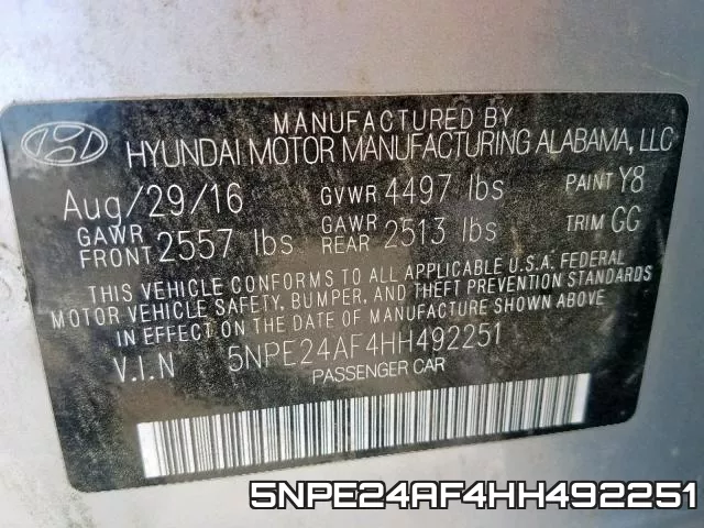 5NPE24AF4HH492251 фото 2