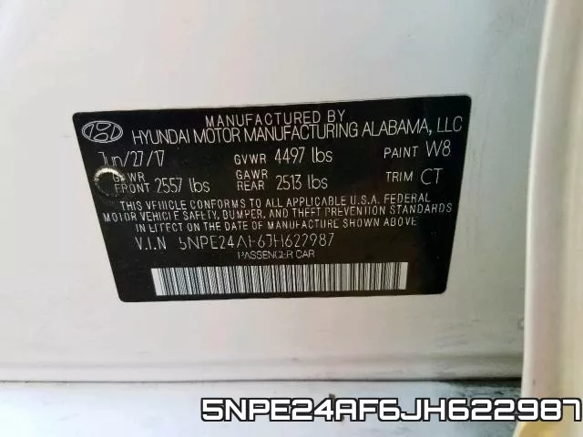 5NPE24AF6JH622987 фото 2