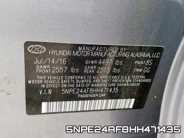 5NPE24AF8HH471435 фото 2