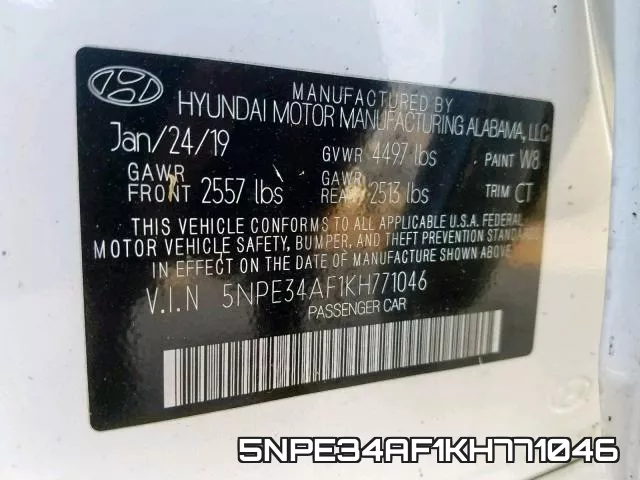 5NPE34AF1KH771046 фото 2
