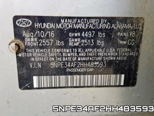 5NPE34AF2HH483593 фото 2