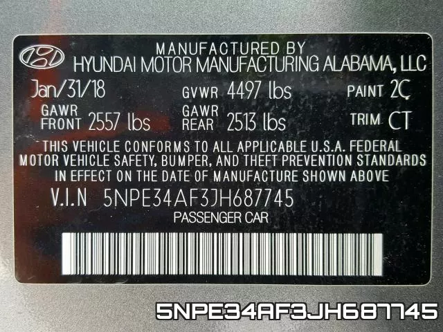 5NPE34AF3JH687745 фото 2
