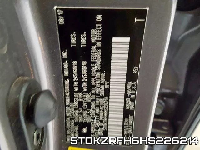 5TDKZRFH6HS226214 фото 2