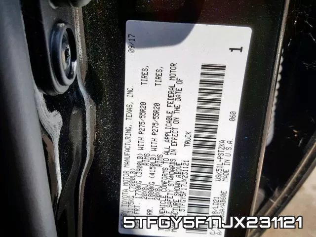 5TFGY5F17JX231121 фото 2