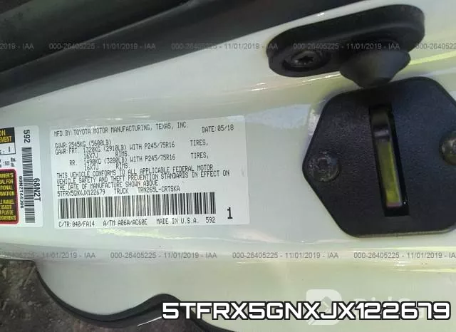 5TFRX5GNXJX122679 фото 9