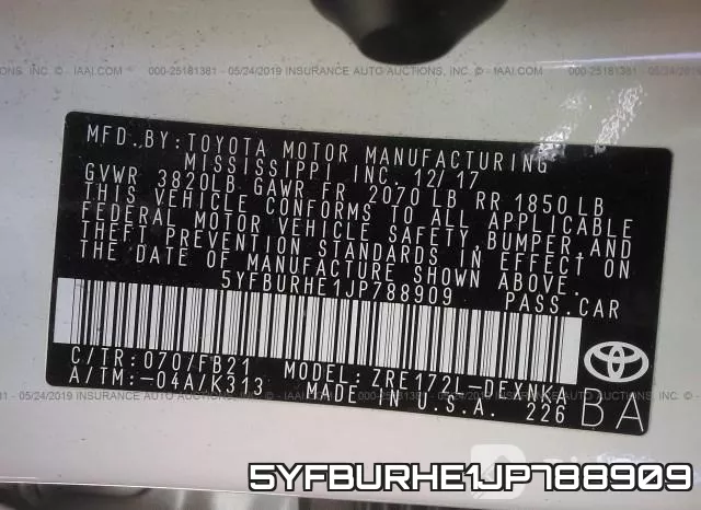 5YFBURHE1JP788909 фото 9