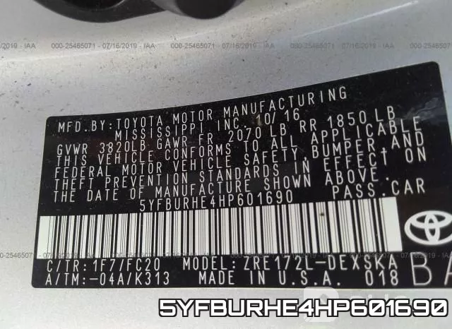 5YFBURHE4HP601690 фото 10