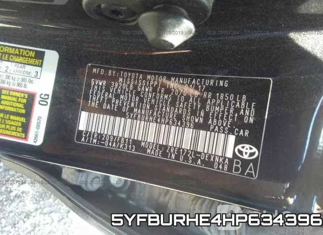 5YFBURHE4HP634396 фото 10