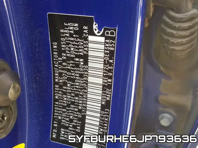 5YFBURHE6JP793636 фото 2