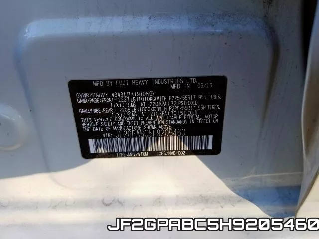 JF2GPABC5H9205460 фото 2
