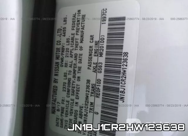 JN1BJ1CR2HW123638 фото 10