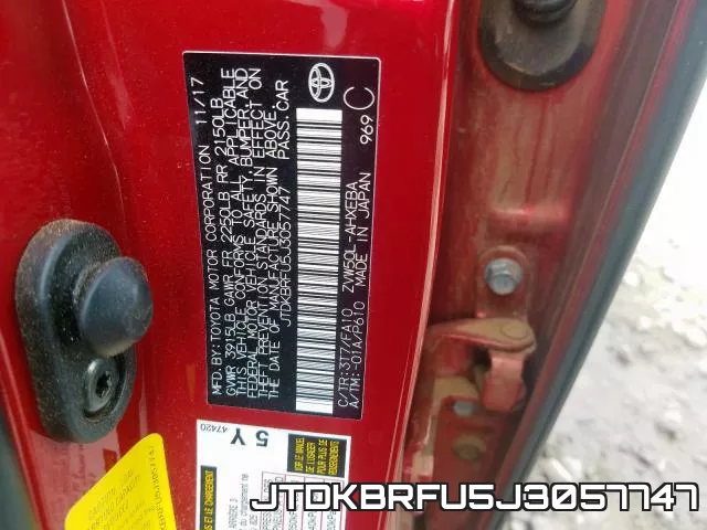 JTDKBRFU5J3057747 фото 2