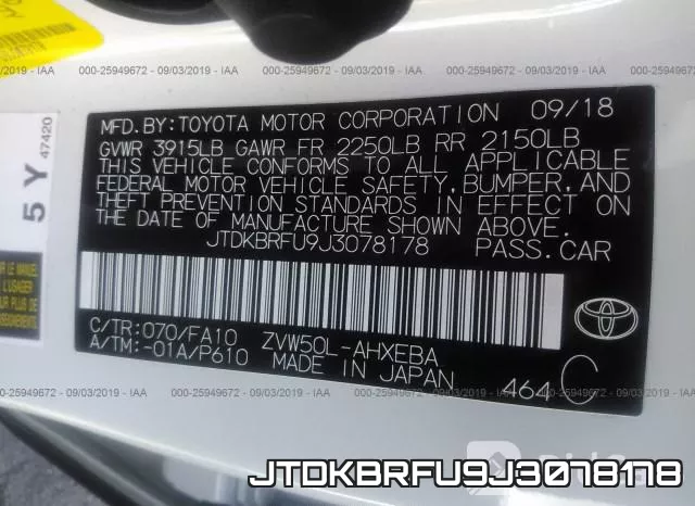 JTDKBRFU9J3078178 фото 10