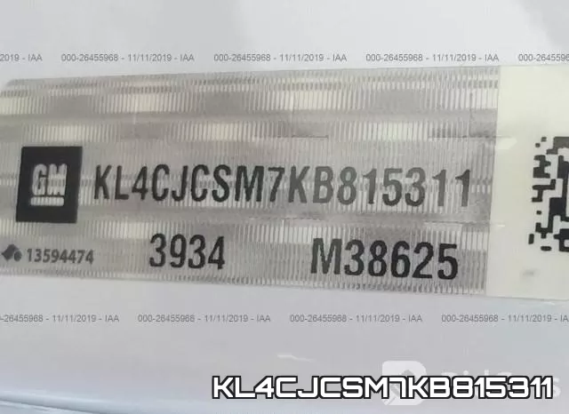 KL4CJCSM7KB815311 фото 10
