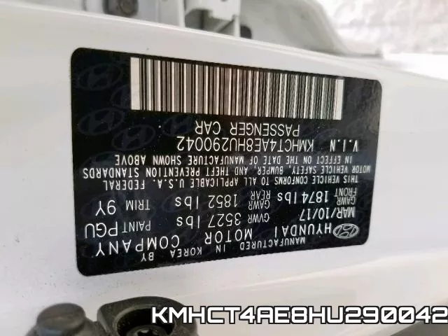 KMHCT4AE8HU290042 фото 2
