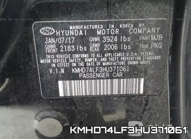 KMHD74LF3HU371061 фото 10