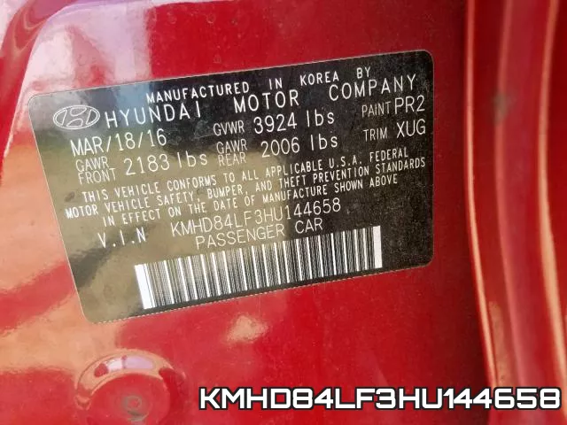 KMHD84LF3HU144658 фото 2