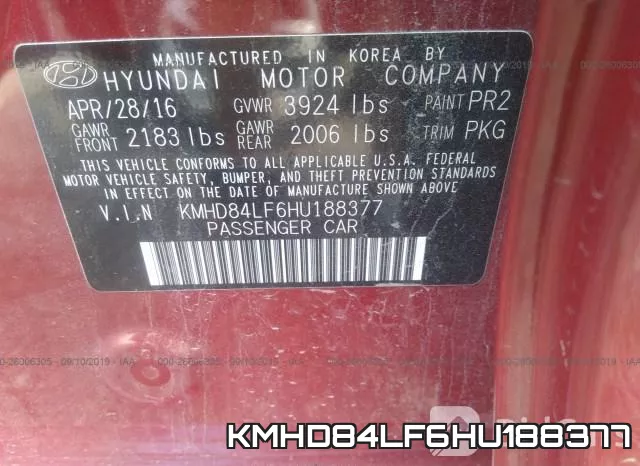 KMHD84LF6HU188377 фото 10