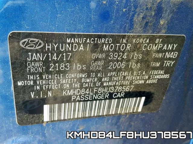 KMHD84LF8HU378567 фото 2