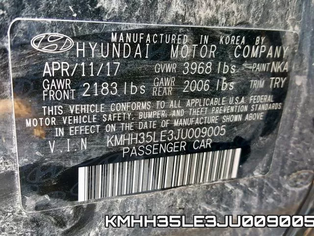KMHH35LE3JU009005 фото 2