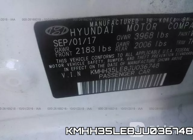 KMHH35LE8JU036748 фото 9
