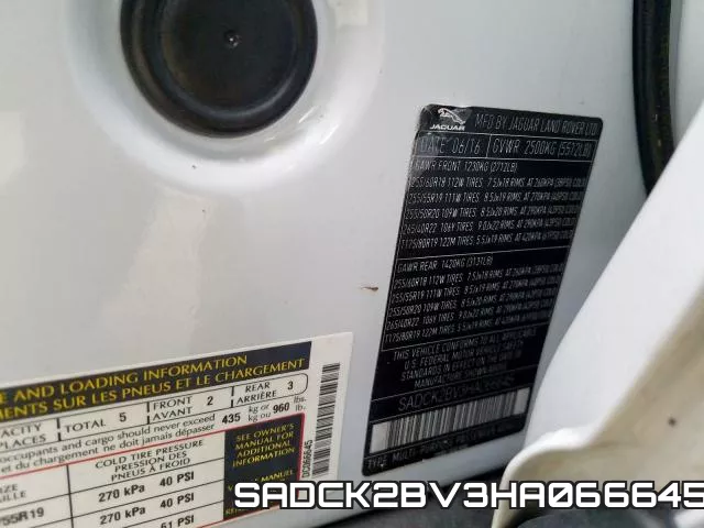 SADCK2BV3HA066645 фото 2