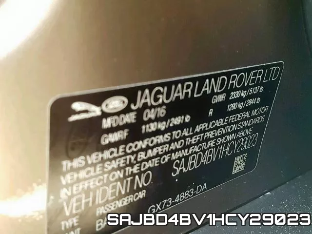 SAJBD4BV1HCY29023 фото 2