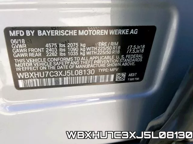 WBXHU7C3XJ5L08130 фото 2