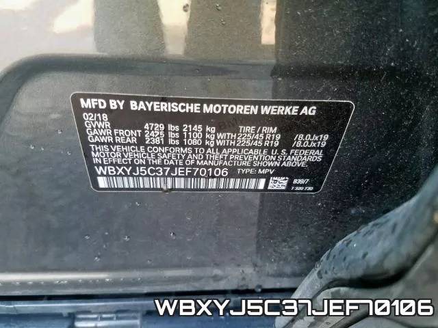 WBXYJ5C37JEF70106 фото 2