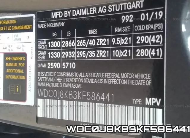WDC0J8KB3KF586441 фото 10
