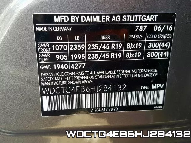 WDCTG4EB6HJ284132 фото 2