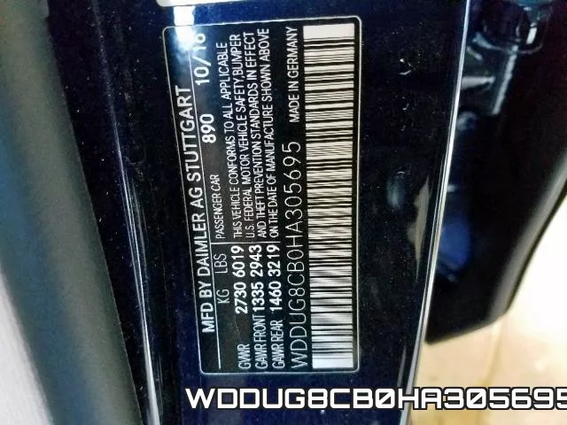 WDDUG8CB0HA305695 фото 2