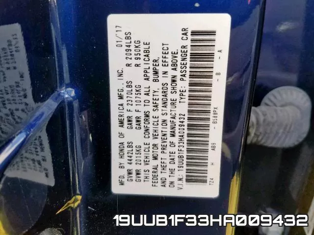 19UUB1F33HA009432 фото 2