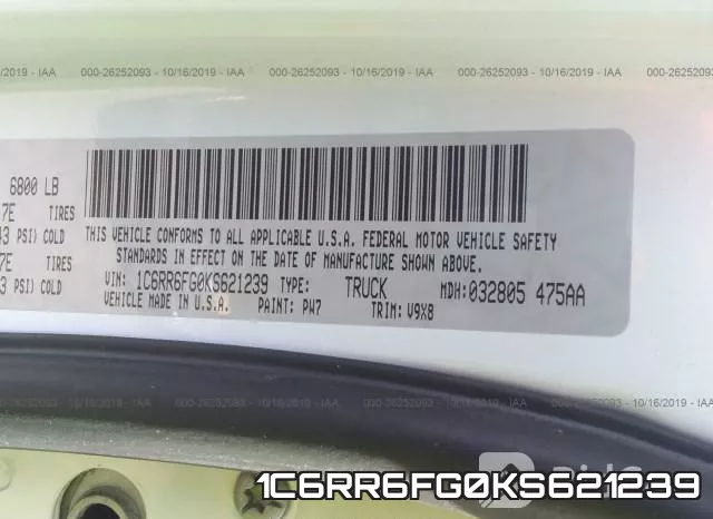 1C6RR6FG0KS621239 фото 10