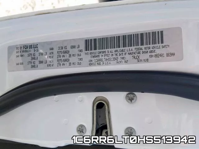 1C6RR6LT0HS513942 фото 2