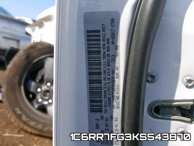 1C6RR7FG3KS543870 фото 2