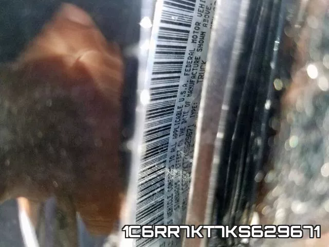 1C6RR7KT7KS629671 фото 2