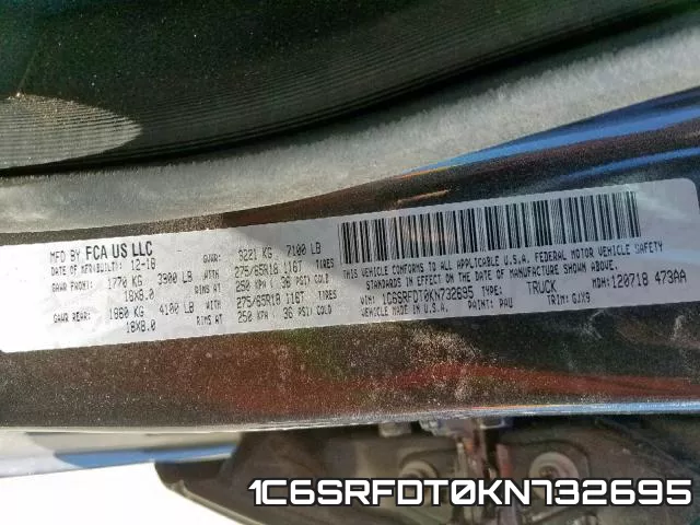 1C6SRFDT0KN732695 фото 2