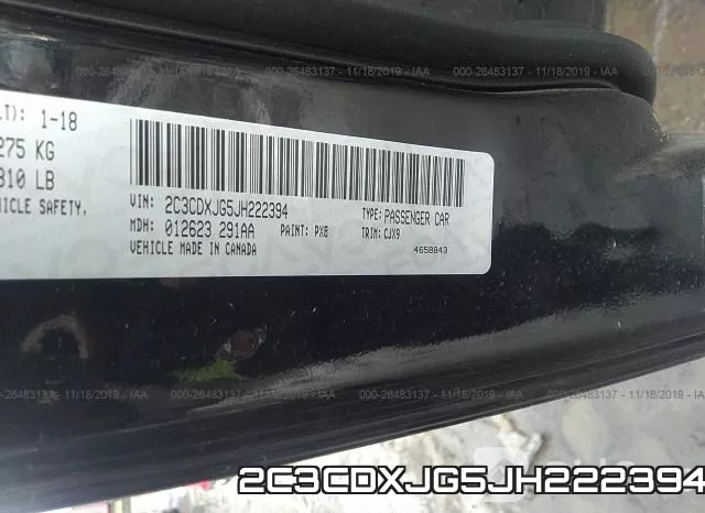 2C3CDXJG5JH222394 фото 10