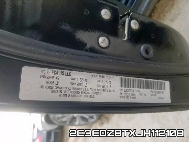 2C3CDZBTXJH112108 фото 2
