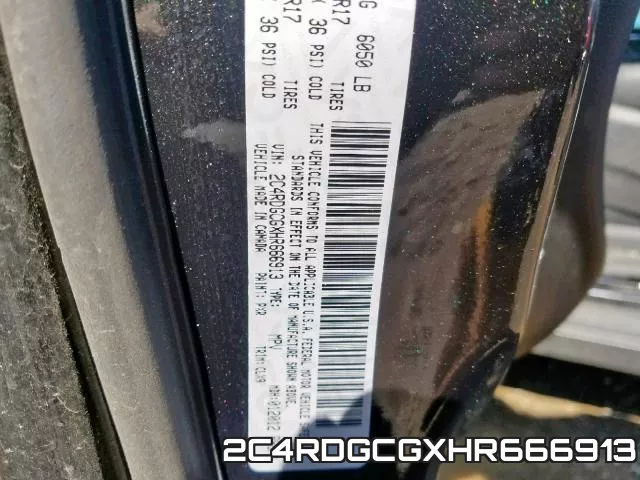 2C4RDGCGXHR666913 фото 2