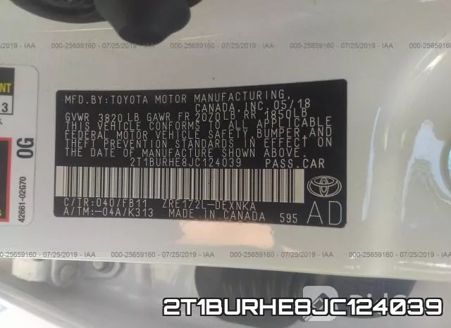 2T1BURHE8JC124039 фото 10