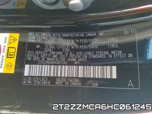 2T2ZZMCA6HC061245 фото 2