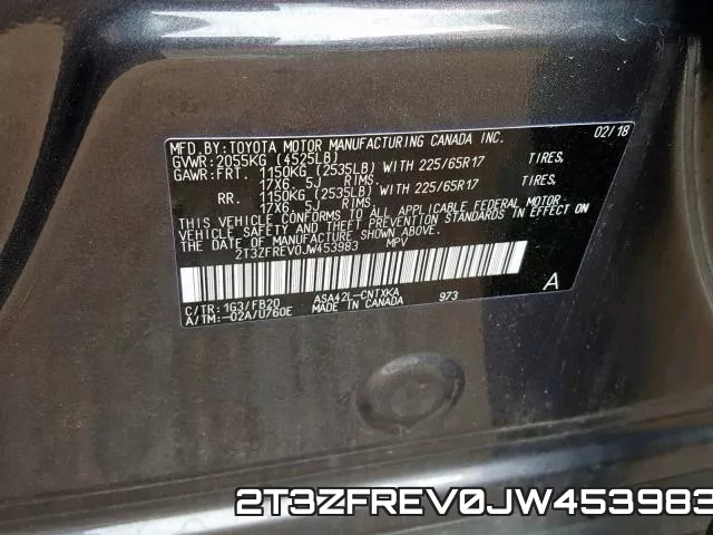 2T3ZFREV0JW453983 фото 2