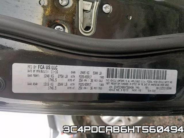 3C4PDCAB6HT560494 фото 2