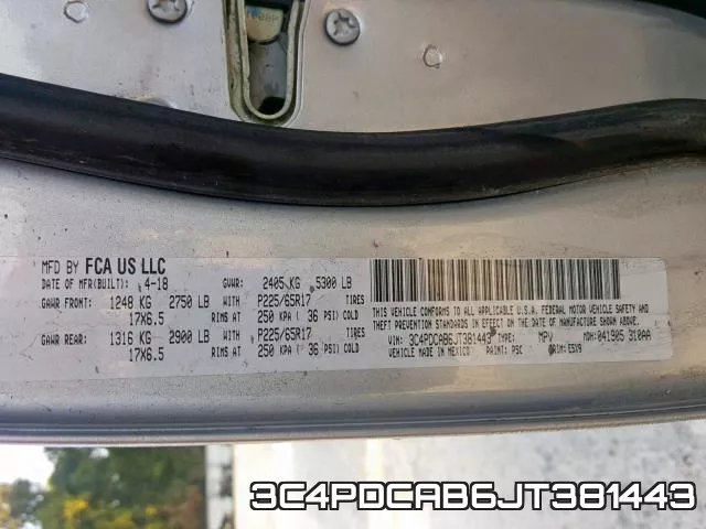 3C4PDCAB6JT381443 фото 2