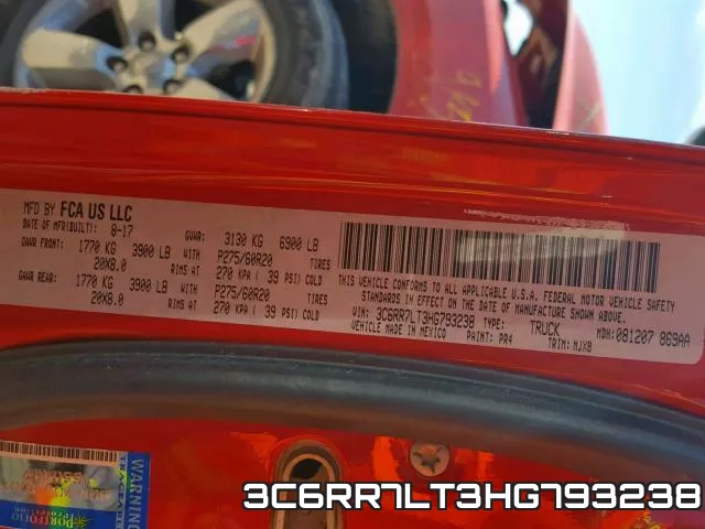 3C6RR7LT3HG793238 фото 2