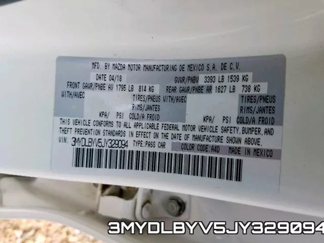 3MYDLBYV5JY329094 фото 2