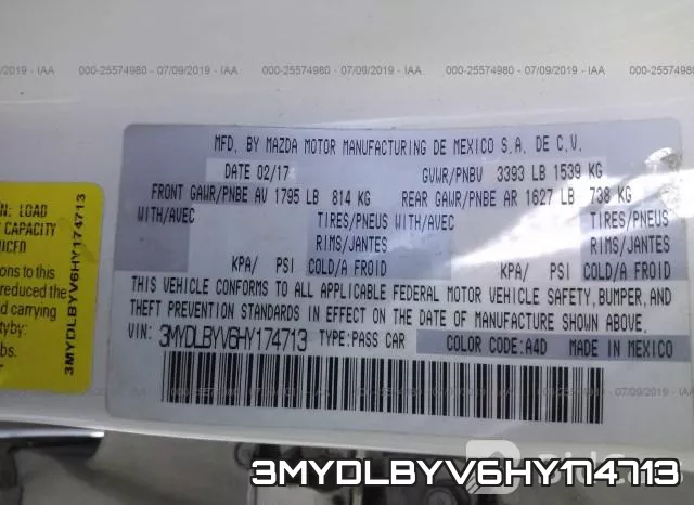 3MYDLBYV6HY174713 фото 10